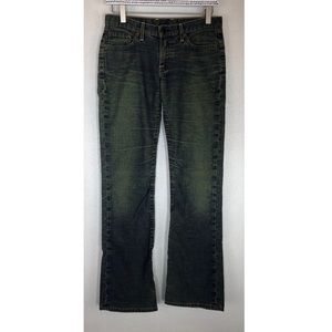 Unique Blue-Green Lucky Brand Women's Boot Cut Jeans